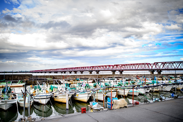 Akasuga fishing port in Kuwana city