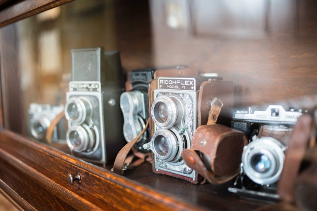 Twin Lens Reflex cameras made in Berlin, Germany by Rollei (Rollei GmbH).  My shutter clicked away.