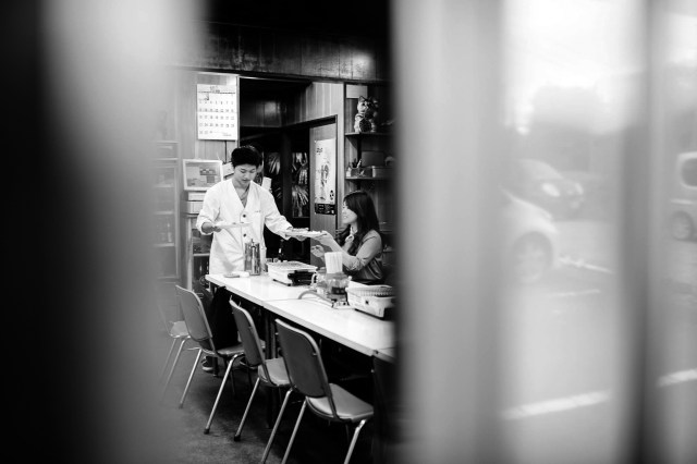 Interior of restaurant