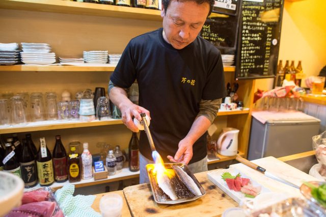 pub owner who worked for Japan Fisheries before