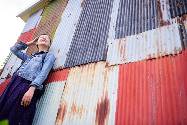 Irene and the colorful shack