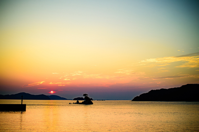 桃取的夕日